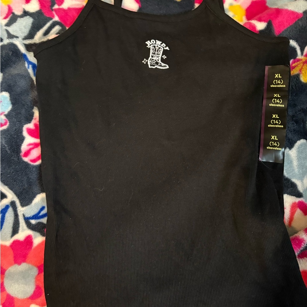 Honey Black Tank Top